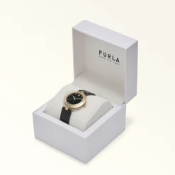 Furla Logo Links Orologio Con Cassa Tonda
